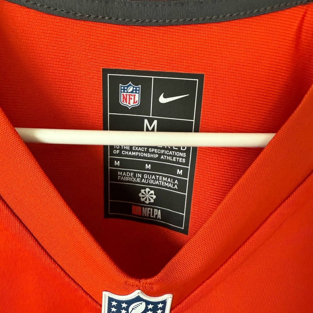 Chicago Bears Brian Urlacher NFL Orange Jersey with White Accents - Picture 3 of 3